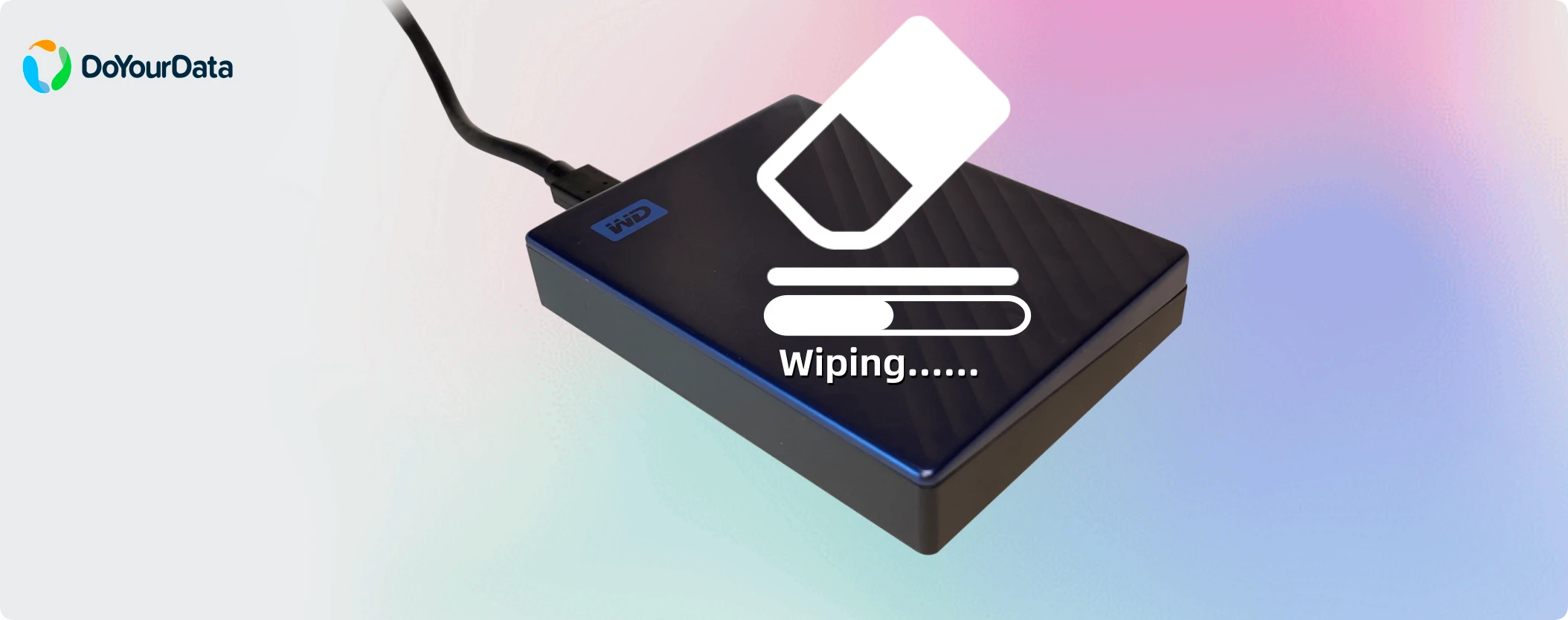 wipe everything for good before selling an external hard drive