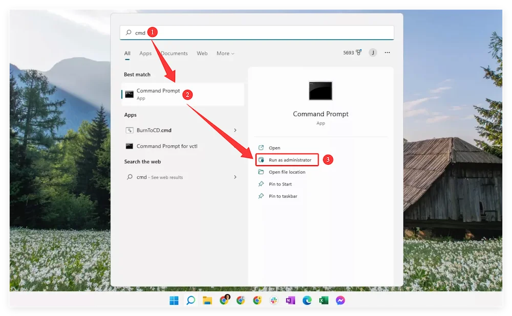 Format Flash Drive in Command Prompt on Windows 11
