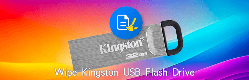 erase data from Kingston USB flash drive