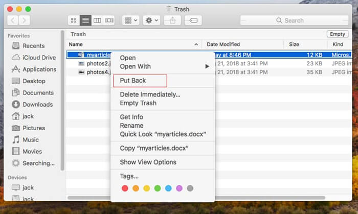 recover lost Word documents on Mac