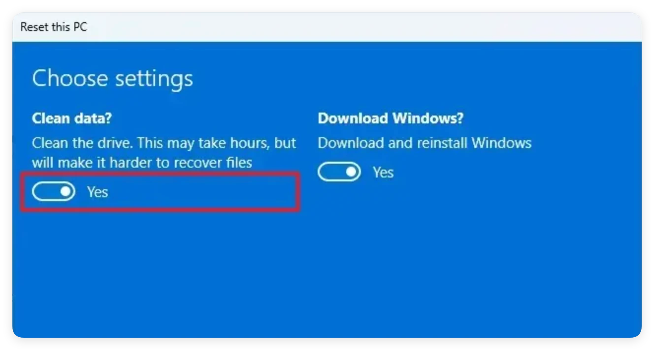 Xiaomi computer data erasure