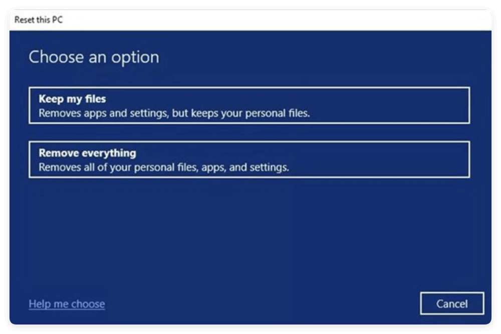 Your computer restarted because of a problem