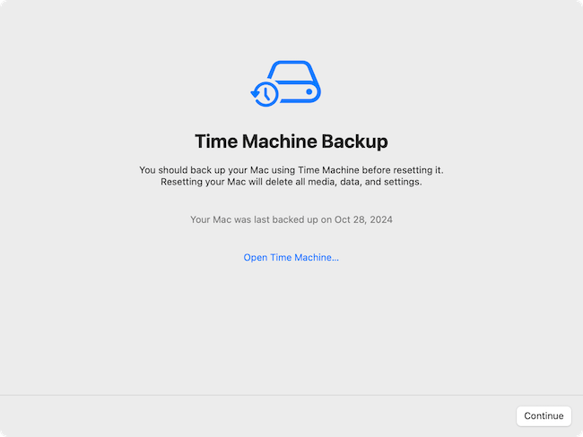how to factory reset a Mac