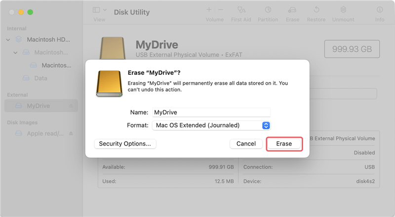 prevent data recovery on Mac
