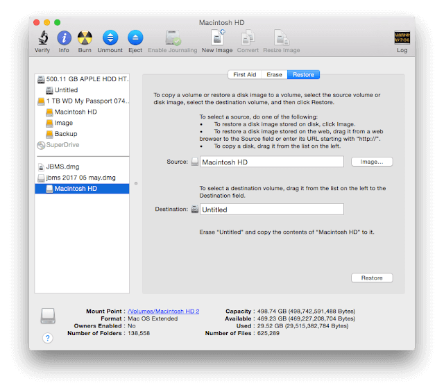 Disk clone for OS X 10.10 (Yosemite)