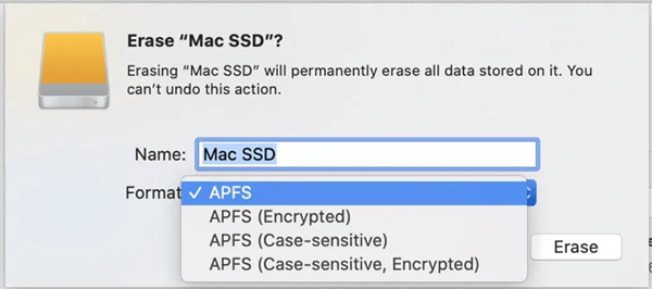 permanently delete files and erase hard drive in APFS