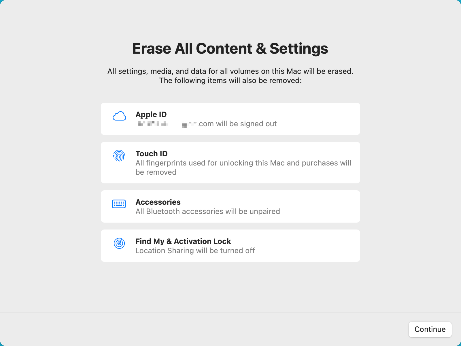 Erase All Contents and Settings on Mac