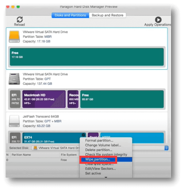 OS X 10.11 El Capitan Disk Wiper - Mac Paragon Hard Disk Manager