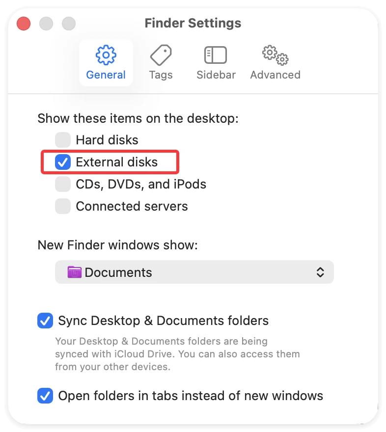 external hard drive not showing up on macOS 27 Golden Gate