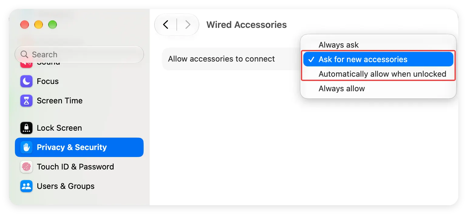 fix USB drive is not recognized on macOS 27 Golden Gate