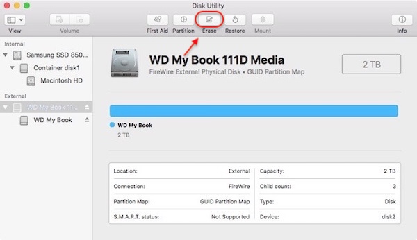 format external hard drive and USB drive under macOS 10.12 Sierra