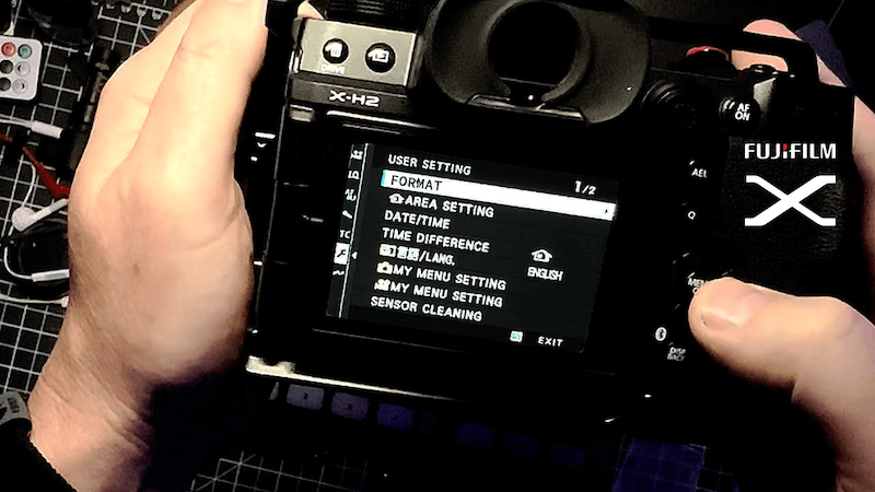 erase photos/videos in Fujifilm permanently