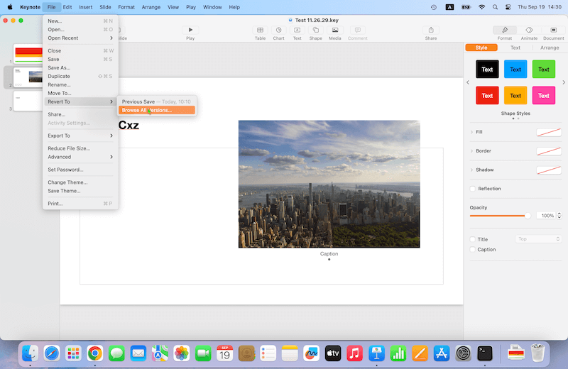 Recover Unsaved or Lost Keynote Files on Mac