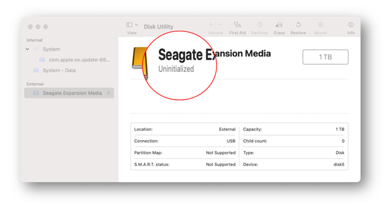 Fix USB Flash Drive Not Initialized on Mac