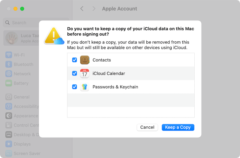 turn off iCloud drive on Mac