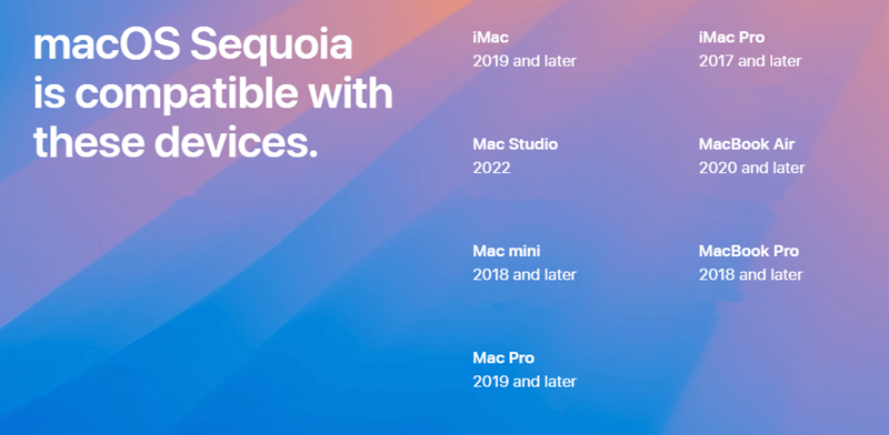 Install macOS Sequoia Beta