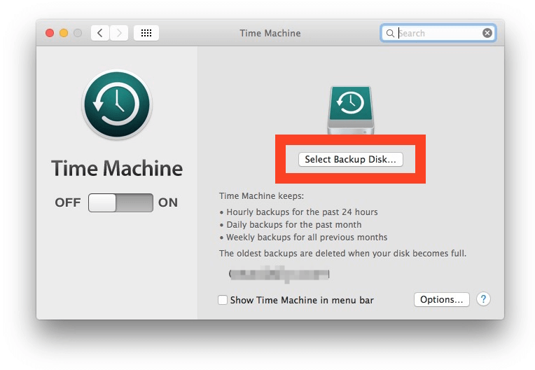 back up data on macOS Yosemite
