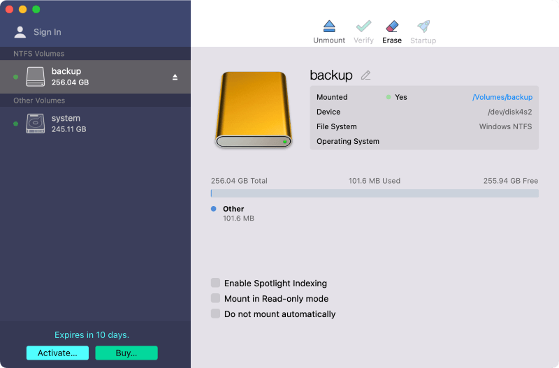 Toshiba NTFS driver for Mac