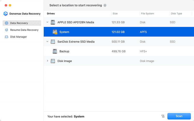 Free Deep Scan Recovery Software for Mac - Donemax Data Recovery