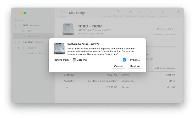 restore lost files after erasing Macintosh HD