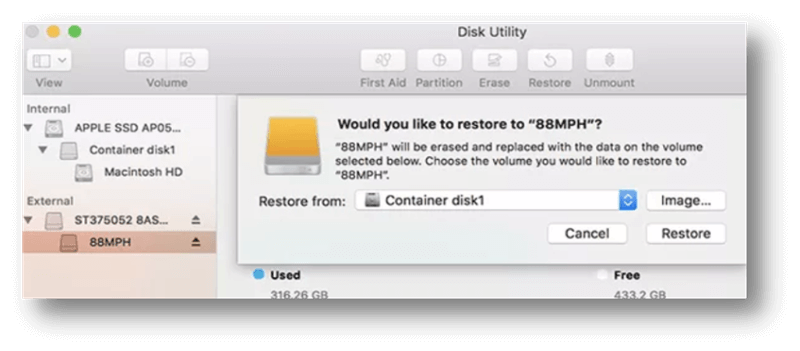 Copy Hard Drive on macOS Mojave