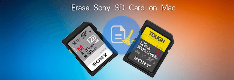permanently erase data from Sony SD card on Mac
