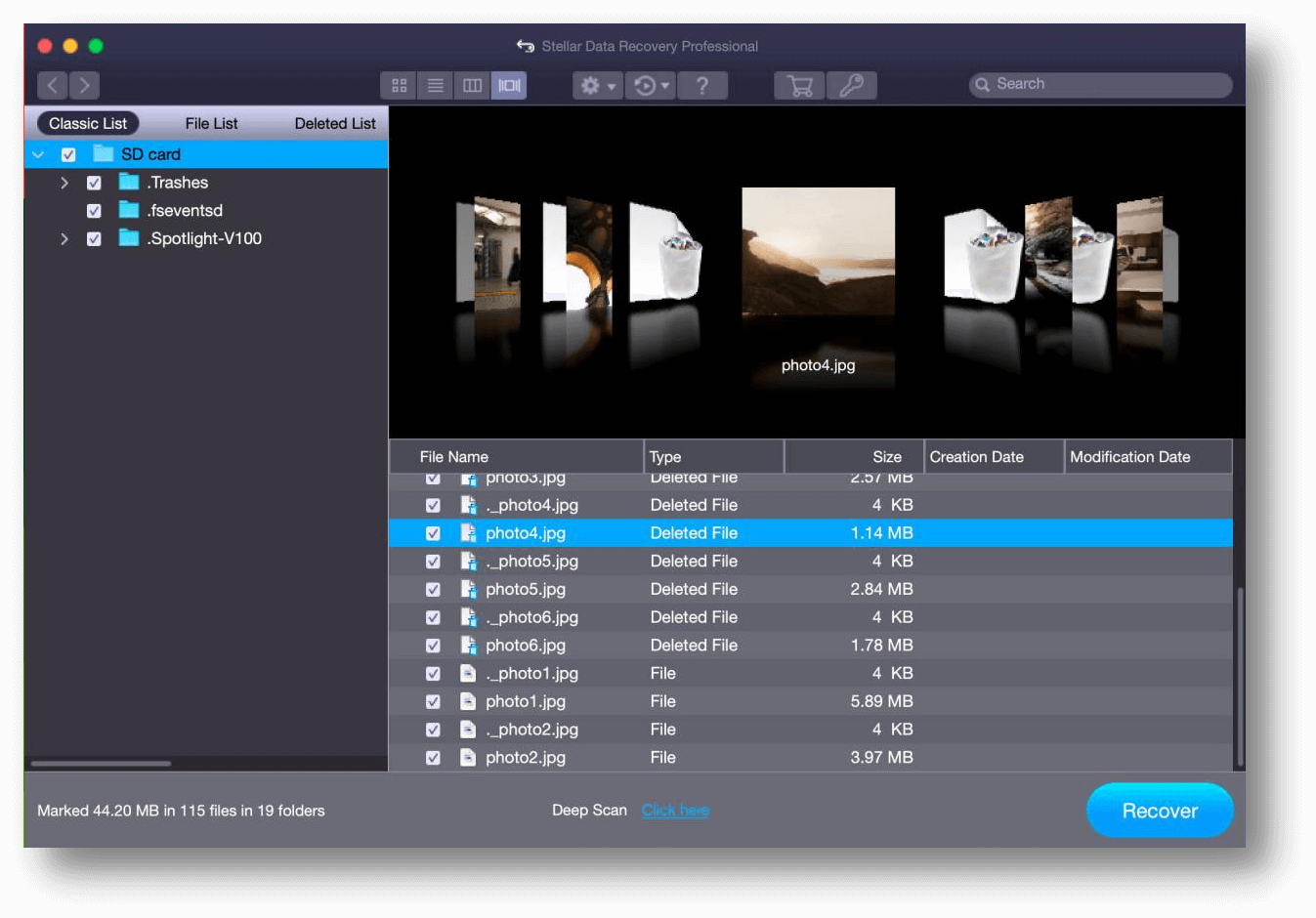 Stellar Data Recovery