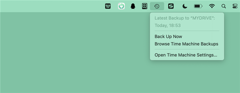 Back up Mac with Time Machine