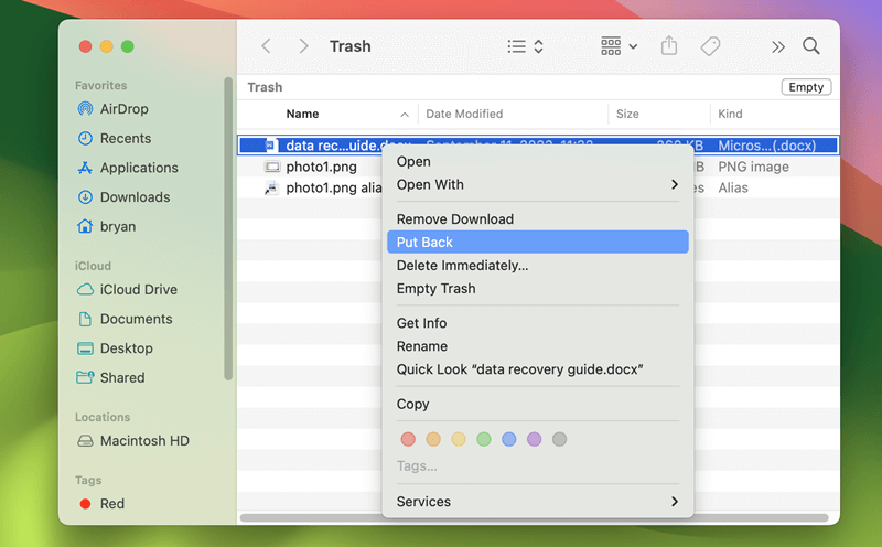 recover deleted MS Word documents from MacBook/MacBook Pro/MacBook Air