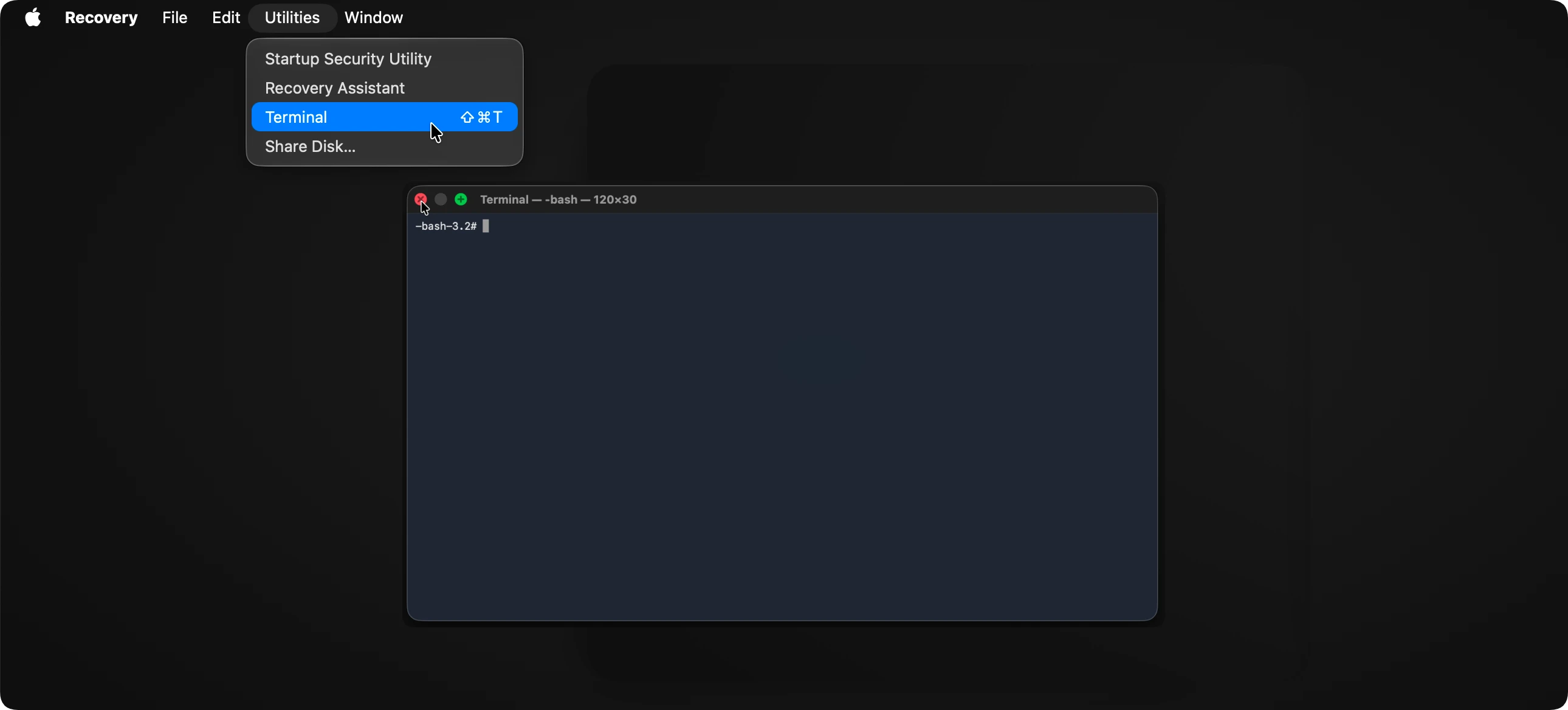 use macOS Recovery mode on macOS 27 Golden Gate