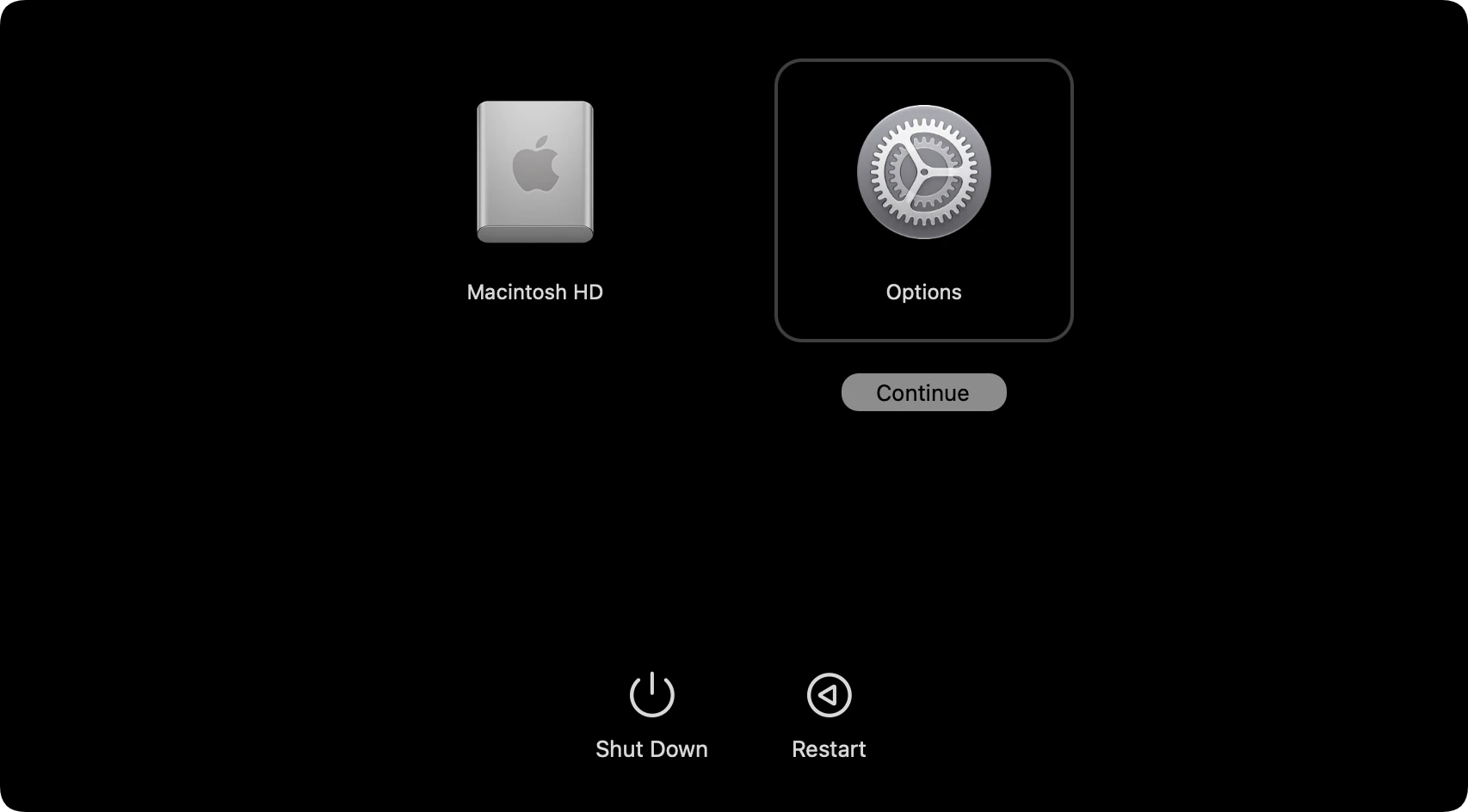 use macOS Recovery mode on macOS 27 Golden Gate
