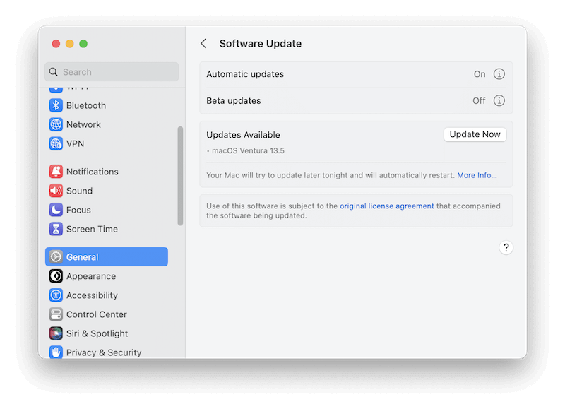 factory reset macOS Ventura