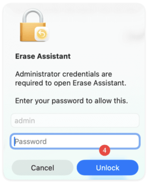 wipe data on M5 chip Mac