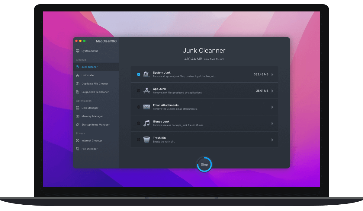 Macclean360 Clean Up Junk On Your Mac 4 4