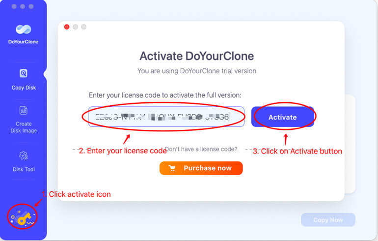 Activate Mac Disk Clone