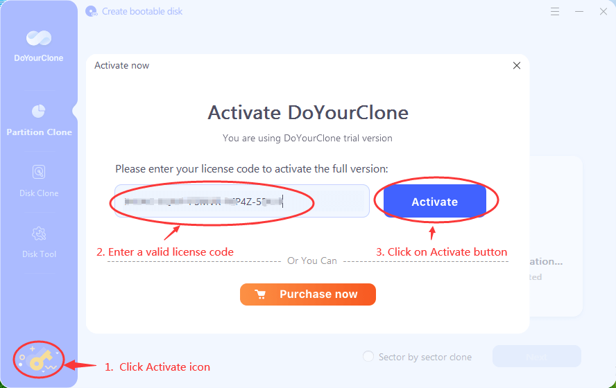 activate DoYourClone