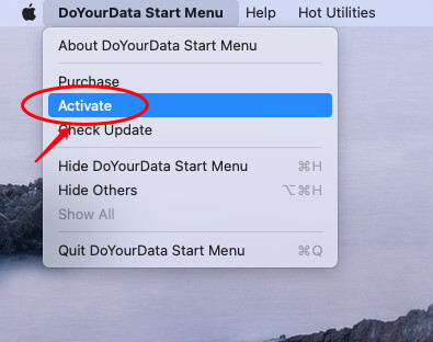 Activate StartMenu on Mac