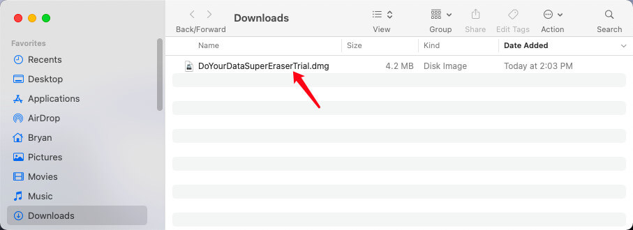 Install DoYourData Super Eraser for Mac