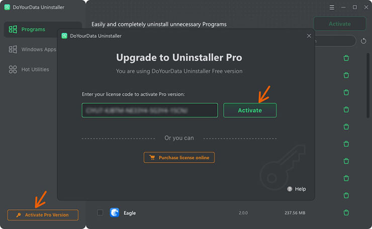 upgrade uninstaller