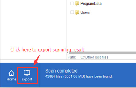 How to Export and Import Scanning Result?
